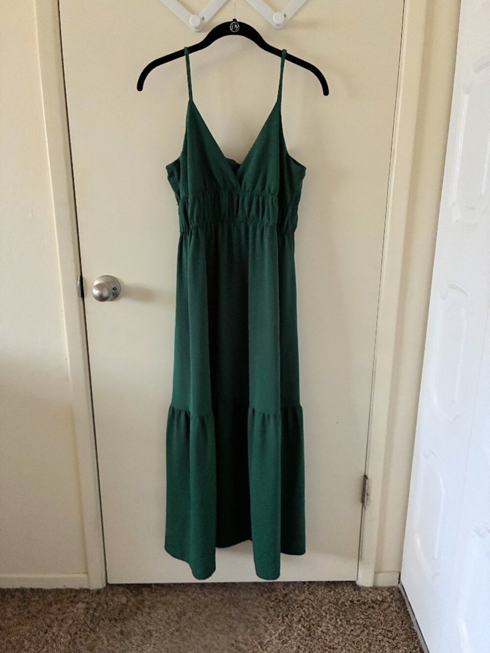 Target - A New Day | V-Neck Banded Emerald Green Spaghetti Strap Maxi Dress